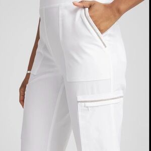 Chico’s Neema Caviar trimmed cropped joggers